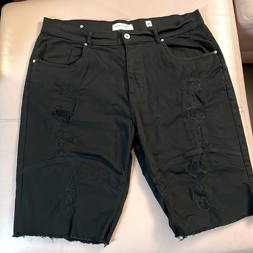 Evolution denim shorts black size 44